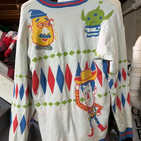 Toy Story Button-Up Sweater - Size Medium - Colorful & Playful Pixar Style! - Picture 3 of 3